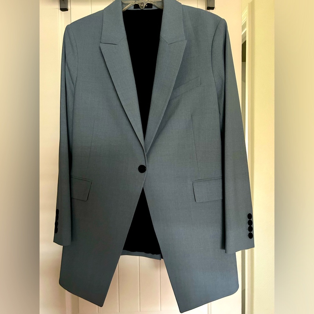 THEORY Women’s Etiennette Blazer gorgeous slate blue size 10